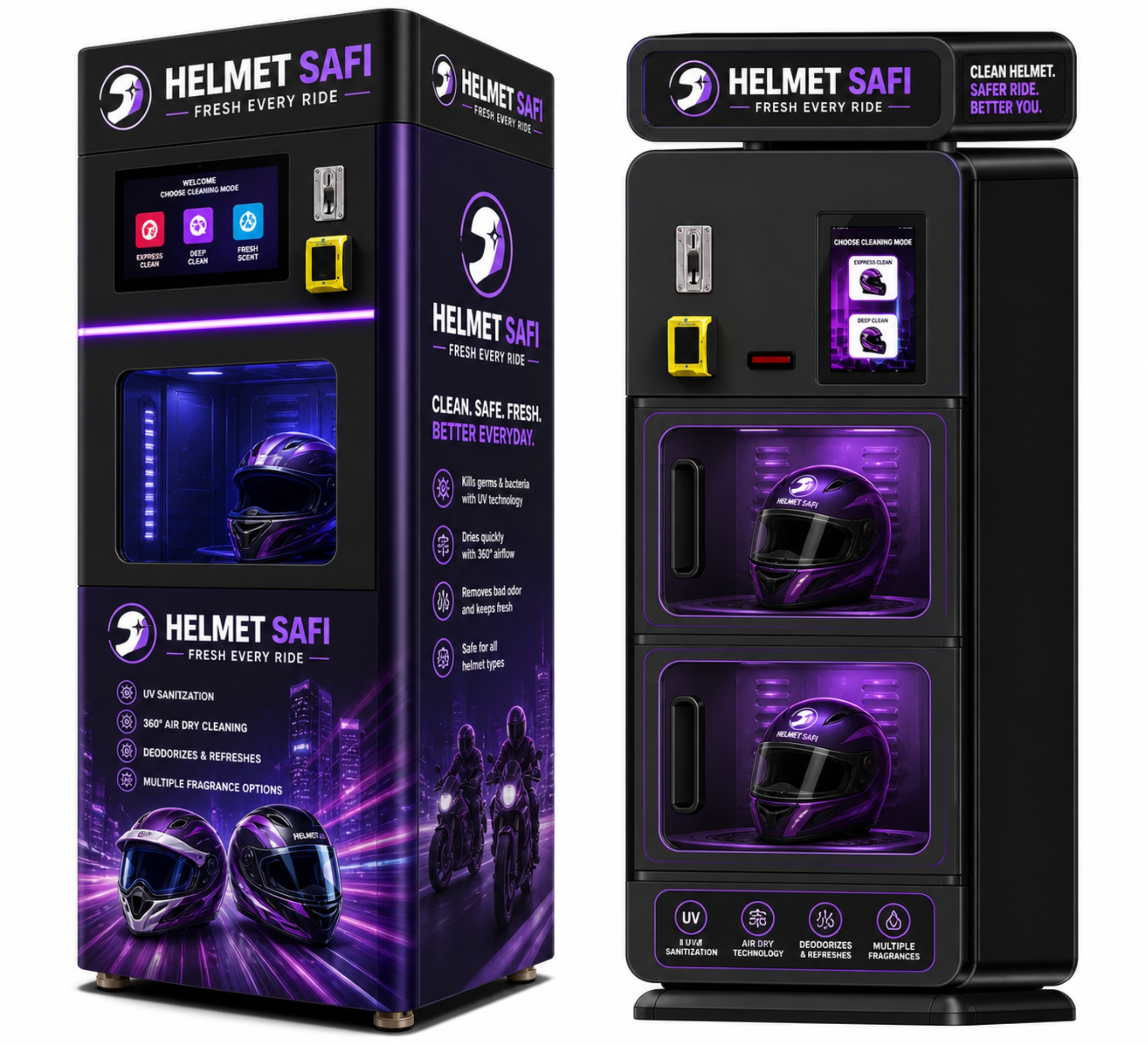 Helmet Safi Cleaning Station